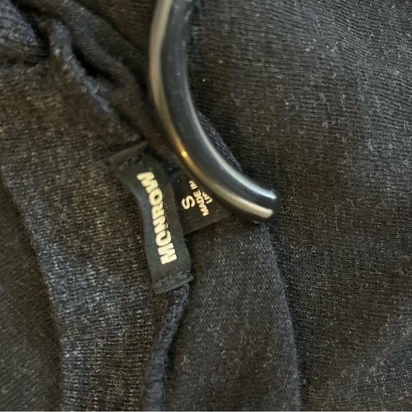 Monrow Granite Tiered Short Sleeve Ruffle Dress Size Small - Picture 8 of 9